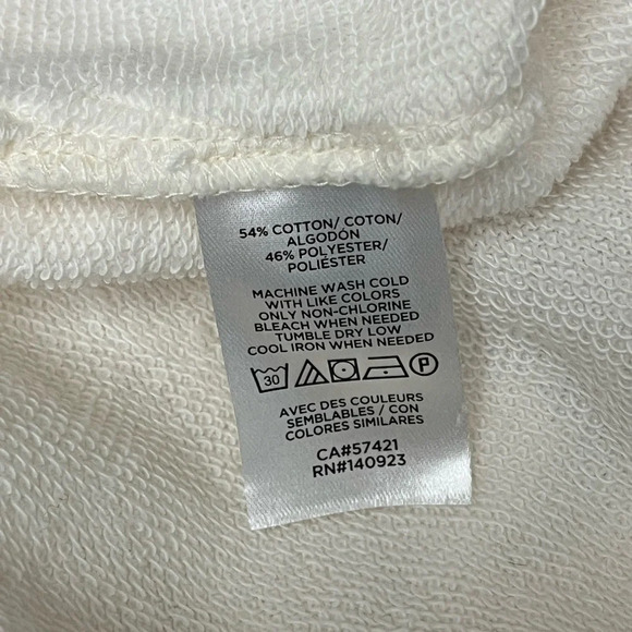 Lou & Grey Wafflestitch Henley Terry Cloth Boxy Sweatshirt Top Norm Modest Small - Picture 8 of 11